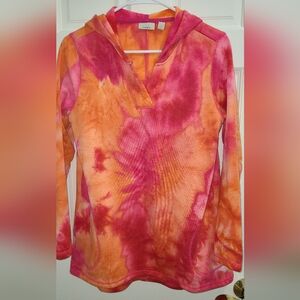 LOGO Lounge Fresh Produce Vibrant Pink and Orange Hoodie